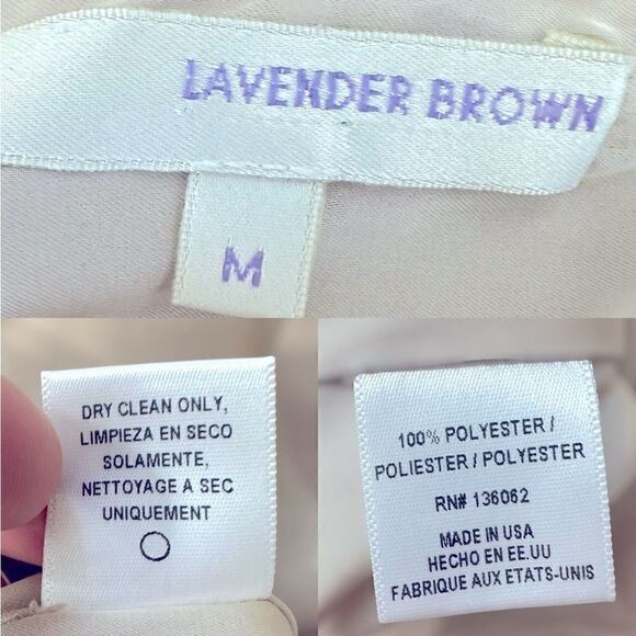 LAVENDER BROWN Blouson Dress Size M - Picture 11 of 14